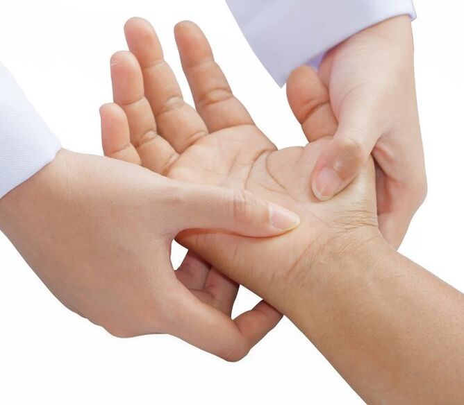 Rheumatoide Psoriasis kann die Hände betreffen